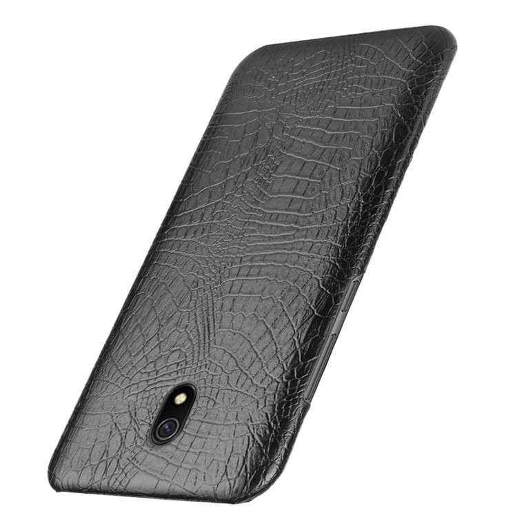 Crocodile Texture PU Leather Coated PC Phone Shell Casing for Xiaomi Redmi 8A - Black-3