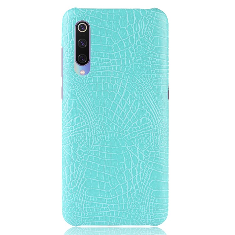 Crocodile Skin PU Leather Coated Hard PC Case Phone Shell for Xiaomi Mi 9 Pro/Mi 9 Pro 5G - Baby Blue-2