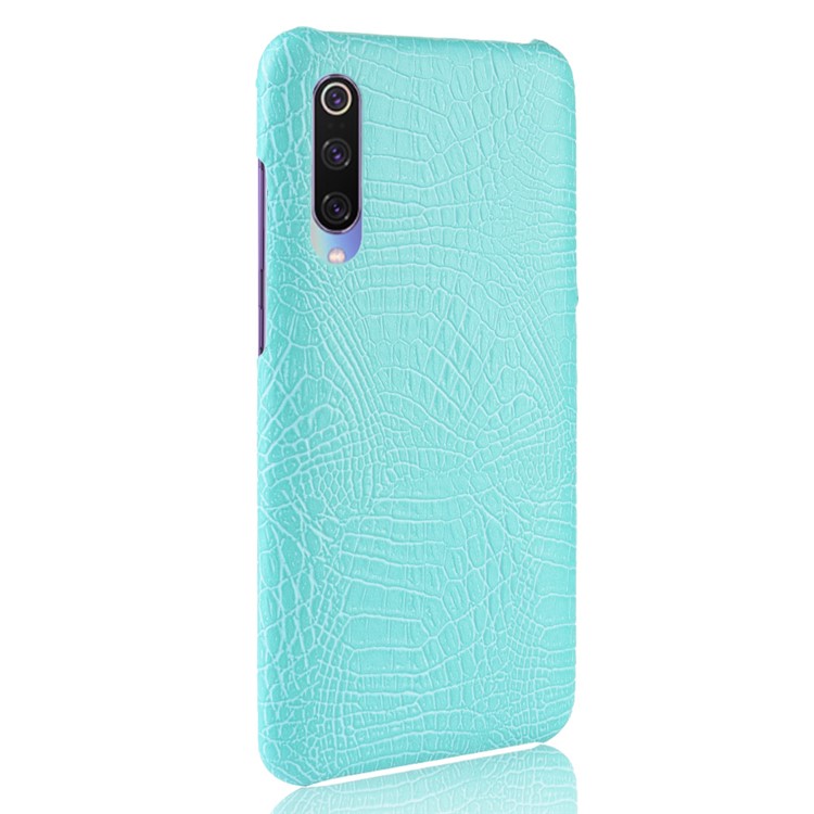 Crocodile Skin PU Leather Coated Hard PC Case Phone Shell for Xiaomi Mi 9 Pro/Mi 9 Pro 5G - Baby Blue-3