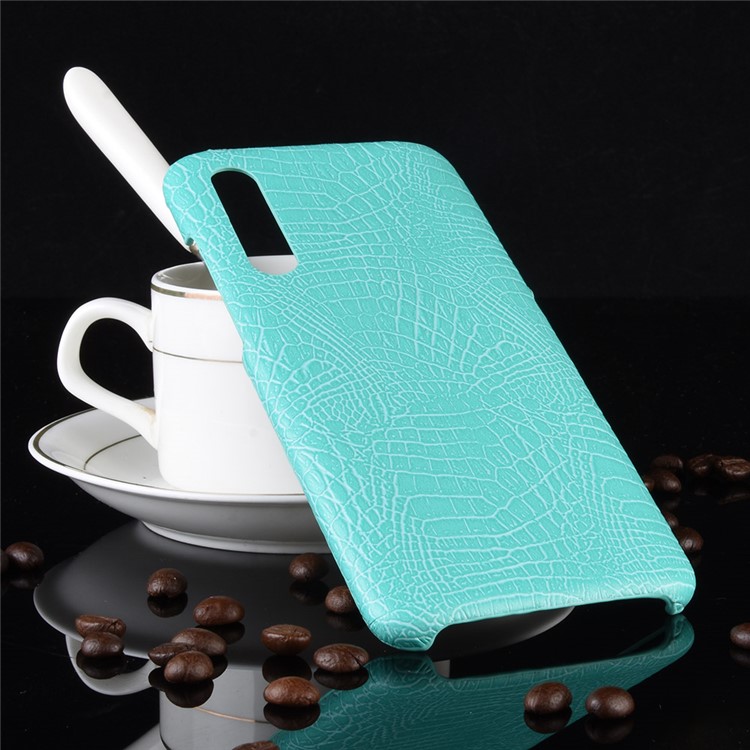 Crocodile Skin PU Leather Coated Hard PC Case Phone Shell for Xiaomi Mi 9 Pro/Mi 9 Pro 5G - Baby Blue-4