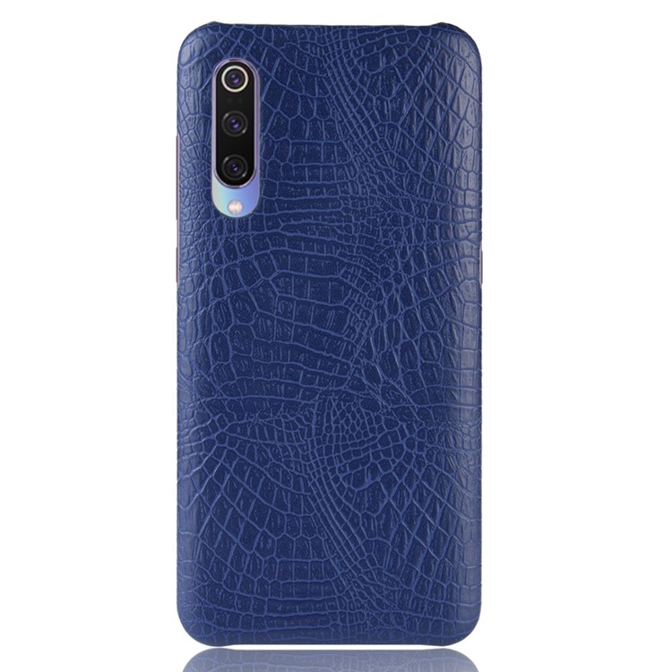 Crocodile Skin PU Leather Coated Hard PC Case Phone Shell for Xiaomi Mi 9 Pro/Mi 9 Pro 5G - Dark Blue-2