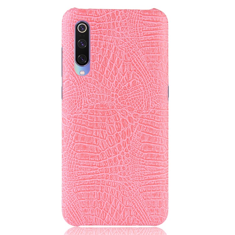 Crocodile Skin PU Leather Coated Hard PC Case Phone Shell for Xiaomi Mi 9 Pro/Mi 9 Pro 5G - Pink-2