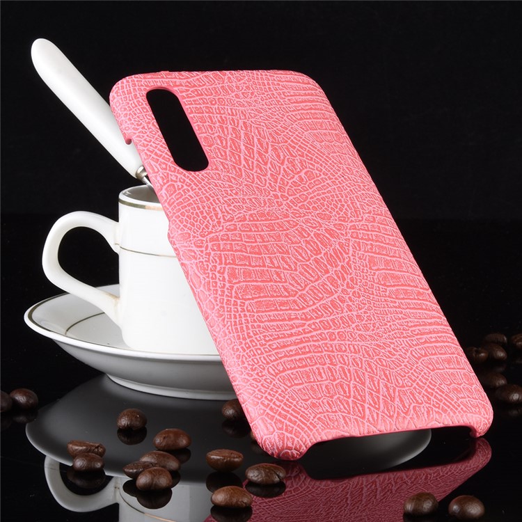 Crocodile Skin PU Leather Coated Hard PC Case Phone Shell for Xiaomi Mi 9 Pro/Mi 9 Pro 5G - Pink-4