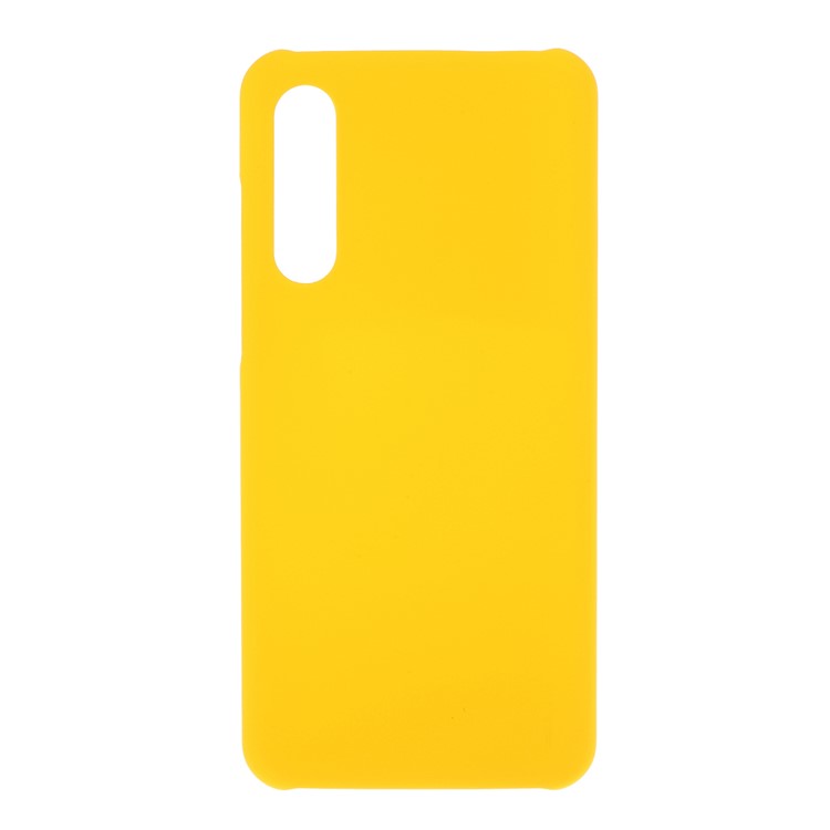 Rubberized PC Hard Protective Phone Casing for Xiaomi Mi 9 Pro - Yellow-1