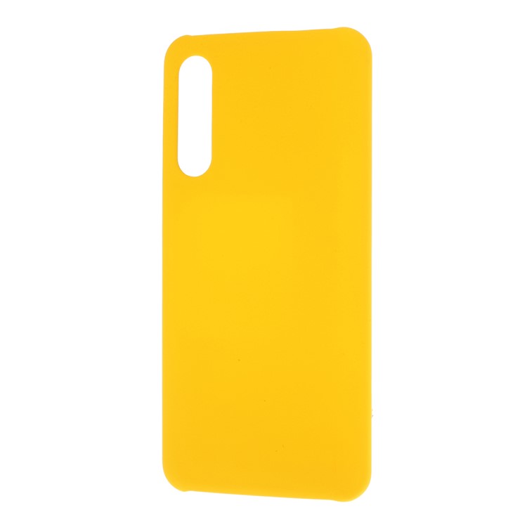 Rubberized PC Hard Protective Phone Casing for Xiaomi Mi 9 Pro - Yellow-2