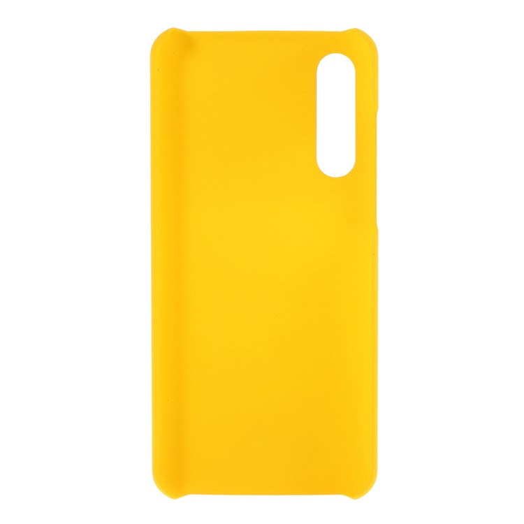 Rubberized PC Hard Protective Phone Casing for Xiaomi Mi 9 Pro - Yellow-3