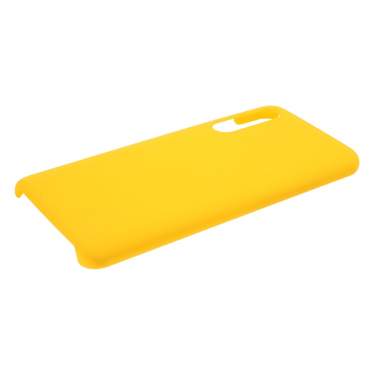 Rubberized PC Hard Protective Phone Casing for Xiaomi Mi 9 Pro - Yellow-4