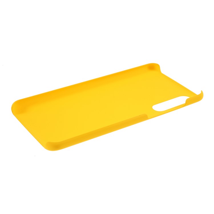 Rubberized PC Hard Protective Phone Casing for Xiaomi Mi 9 Pro - Yellow-5