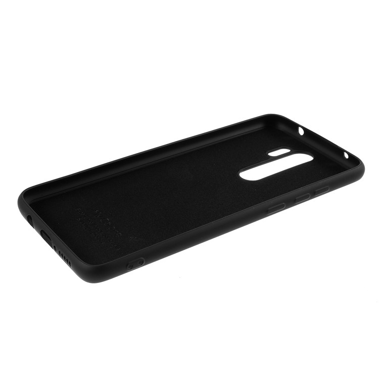 Tudo Envolvido Silicone Líquido Tampa Da Caixa De Telefone Macio Para Xiaomi Nota Redmi 8 Pró - Preto-7