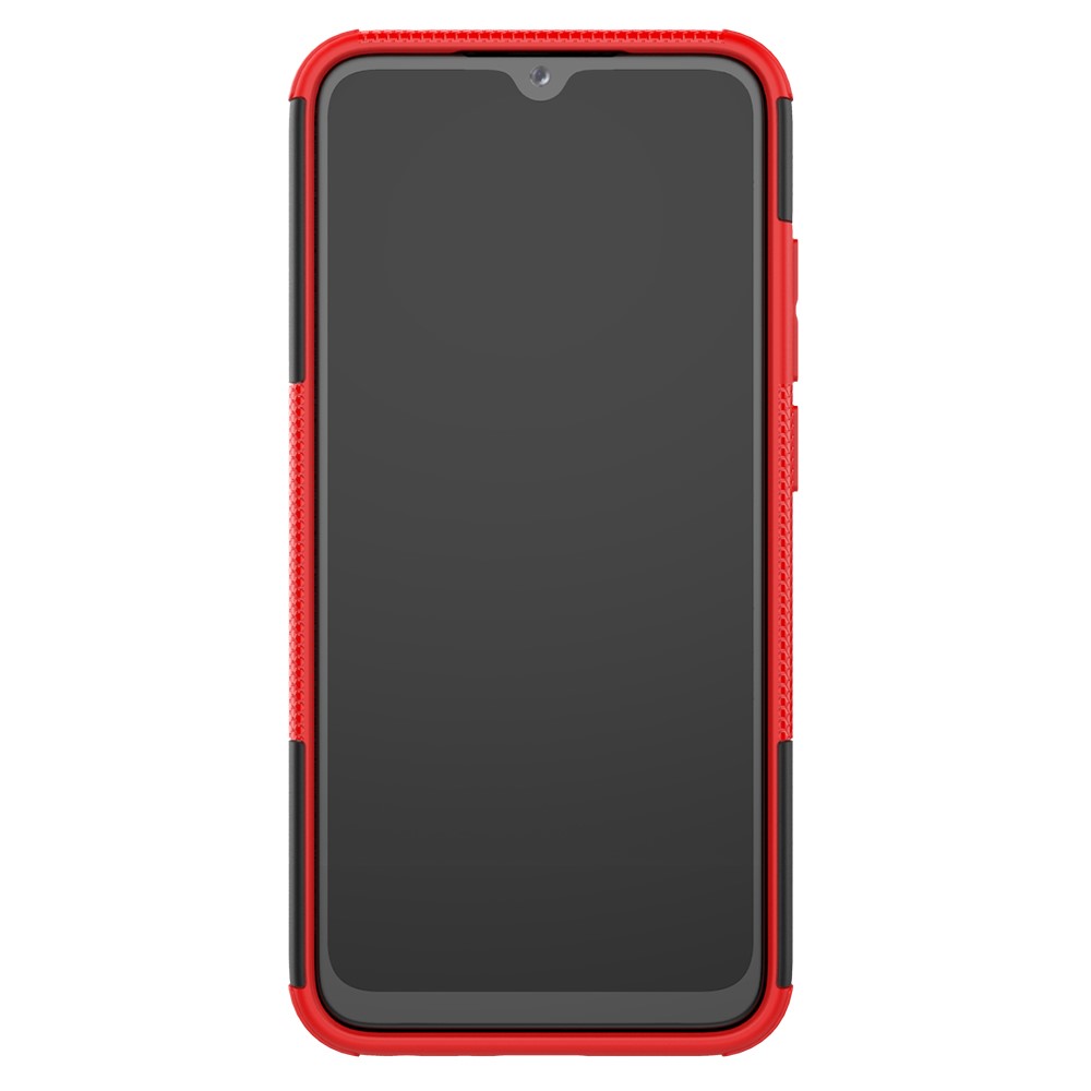 Cool Tyre Hybrid PC + TPU Cover Shell with Kickstand for Xiaomi Redmi Note 8 - Red-4
