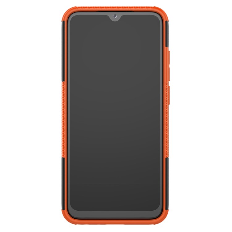 Cool Tyre Hybrid PC + TPU Cover Shell with Kickstand for Xiaomi Redmi Note 8 - Orange-4