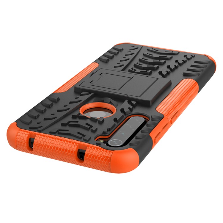 Cool Tyre Hybrid PC + TPU Cover Shell with Kickstand for Xiaomi Redmi Note 8 - Orange-6