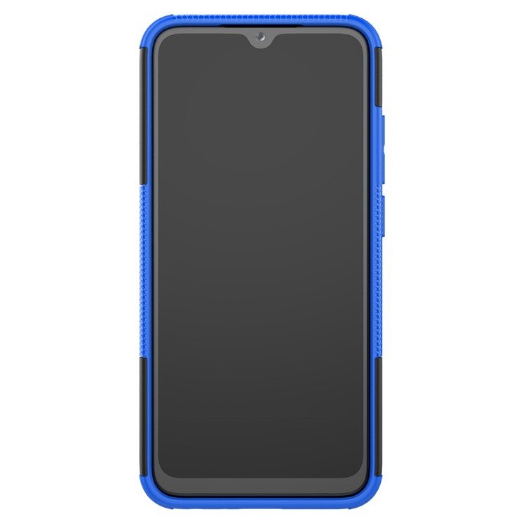 Cool Tyre Hybrid PC + TPU Cover Shell with Kickstand for Xiaomi Redmi Note 8 - Blue-4