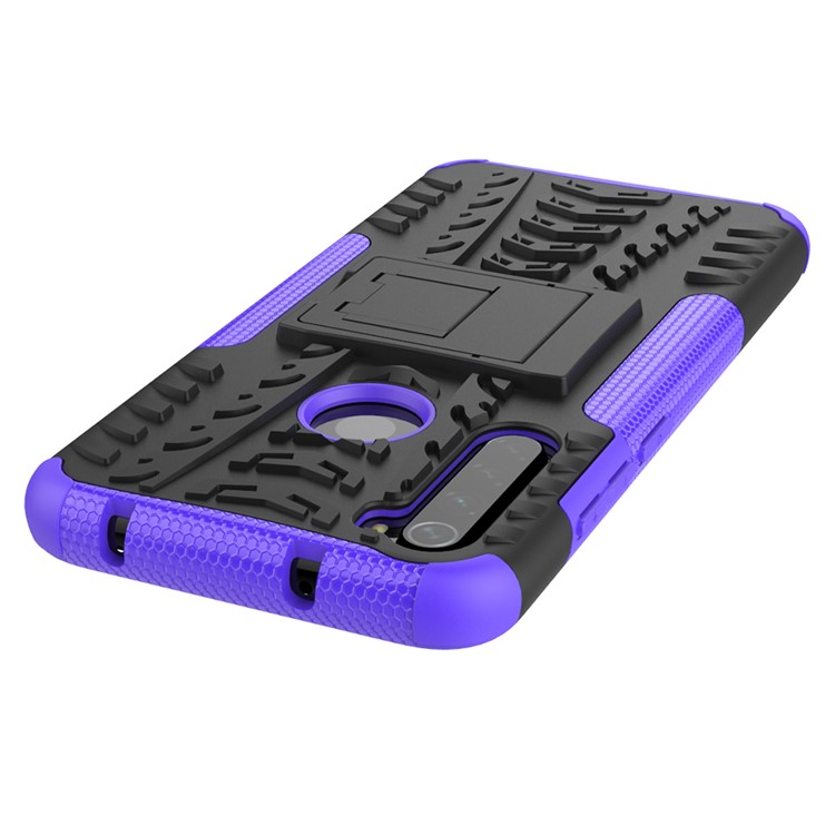 Cool Tyre Hybrid PC + TPU Cover Shell with Kickstand for Xiaomi Redmi Note 8 - Purple-6