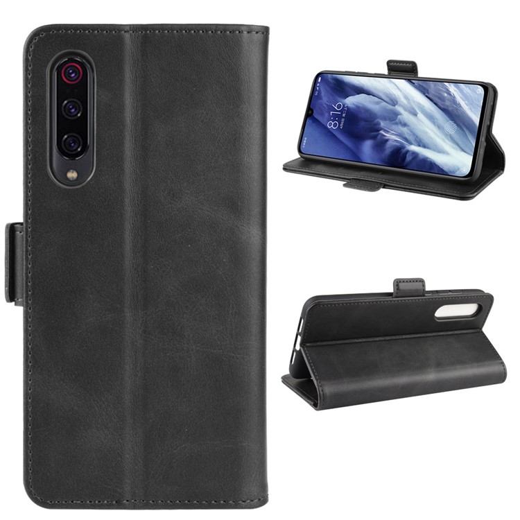 Magnet Adsorption Leather Wallet Phone Stand Case for Xiaomi Mi 9 Pro / Mi 9 Pro 5G - Black-2