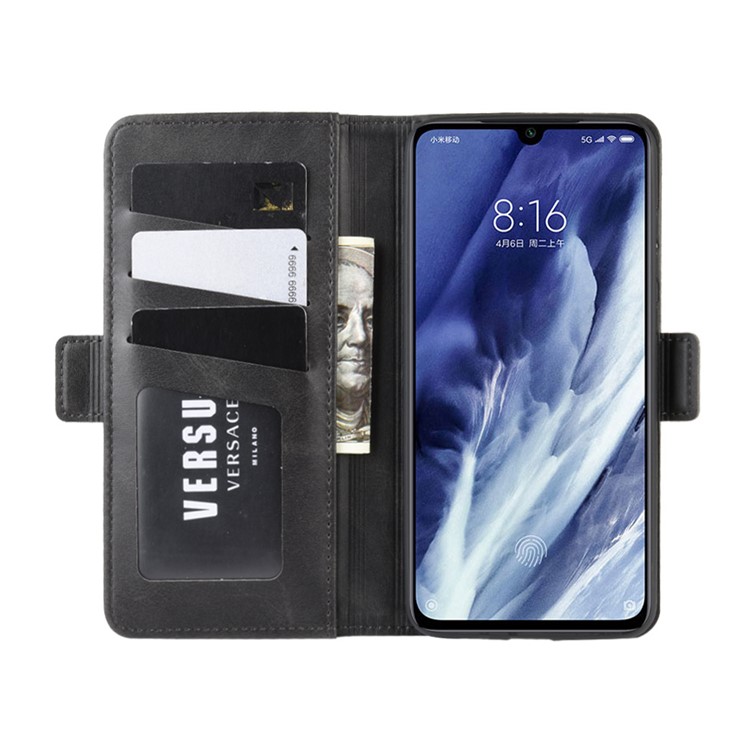 Magnet Adsorption Leather Wallet Phone Stand Case for Xiaomi Mi 9 Pro / Mi 9 Pro 5G - Black-5