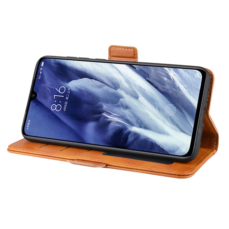 Magnet Adsorption Leather Wallet Phone Stand Case for Xiaomi Mi 9 Pro / Mi 9 Pro 5G - Brown-6