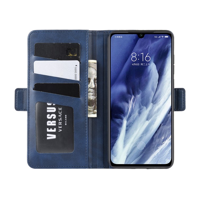 Magnet Adsorption Leather Wallet Phone Stand Case for Xiaomi Mi 9 Pro / Mi 9 Pro 5G - Blue-5
