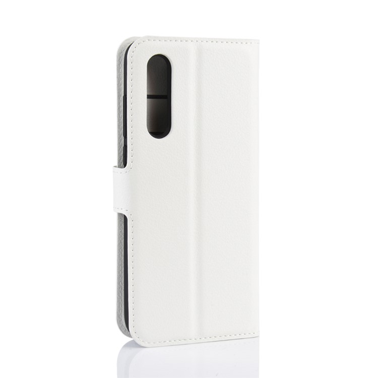Litchi Skin Wallet Leather Stand Case for Xiaomi Mi 9 Pro / Mi 9 Pro 5G - White-3