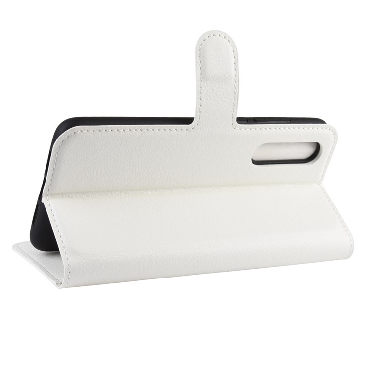 Litchi Skin Wallet Leather Stand Case for Xiaomi Mi 9 Pro / Mi 9 Pro 5G - White-6