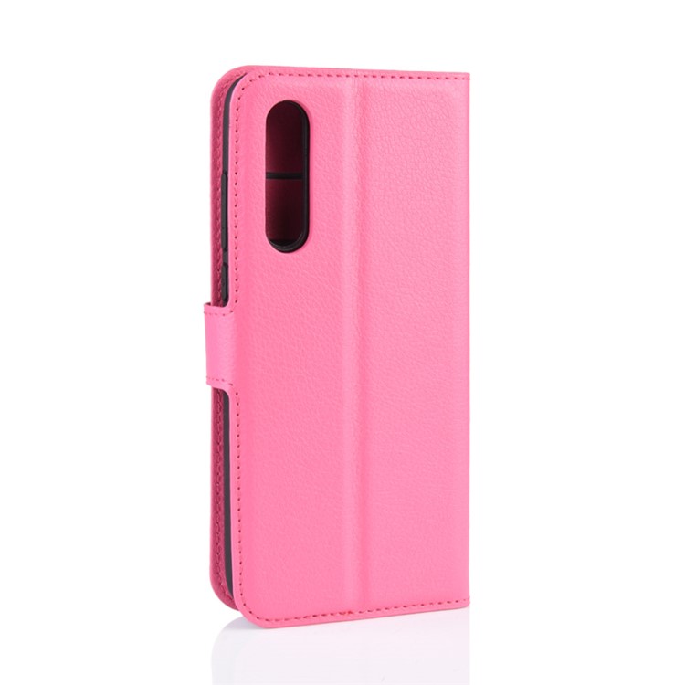 Litchi Skin Wallet Leather Stand Case for Xiaomi Mi 9 Pro / Mi 9 Pro 5G - Rose-3