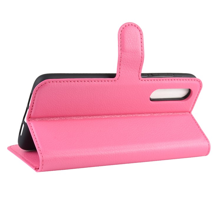 Litchi Skin Wallet Leather Stand Case for Xiaomi Mi 9 Pro / Mi 9 Pro 5G - Rose-6