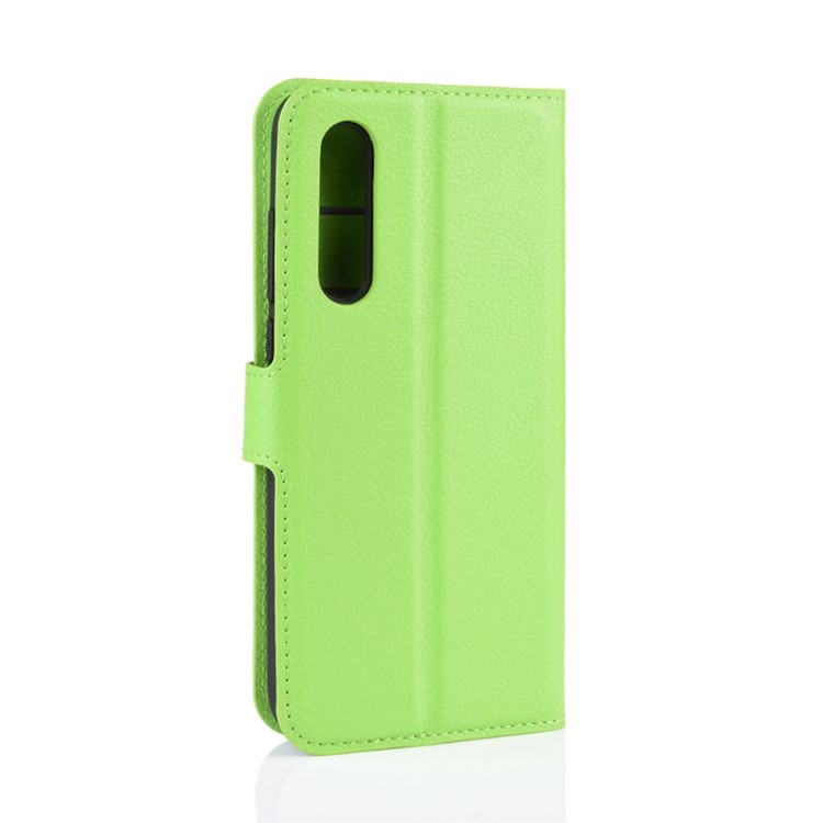Litchi Skin Wallet Leather Stand Case for Xiaomi Mi 9 Pro / Mi 9 Pro 5G - Green-3