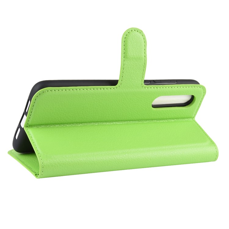 Litchi Skin Wallet Leather Stand Case for Xiaomi Mi 9 Pro / Mi 9 Pro 5G - Green-6