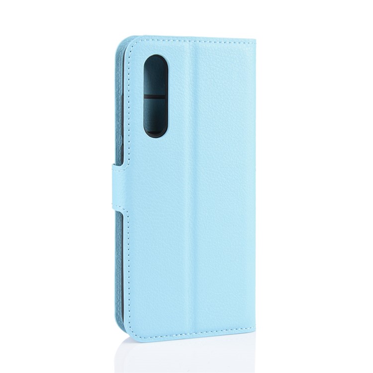 Litchi Skin Wallet Leather Stand Case for Xiaomi Mi 9 Pro / Mi 9 Pro 5G - Baby Blue-3