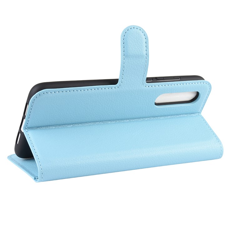 Litchi Skin Wallet Leather Stand Case for Xiaomi Mi 9 Pro / Mi 9 Pro 5G - Baby Blue-6