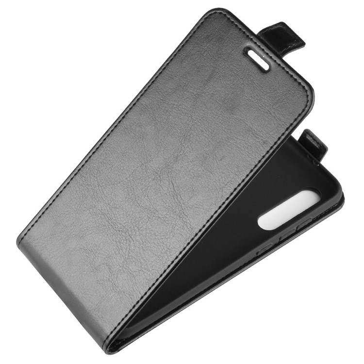 Crazy Horse Vertical Flip Leather Phone Casing with Card Holder for Xiaomi Mi 9 Pro 5G / Mi 9 Pro - Black-3