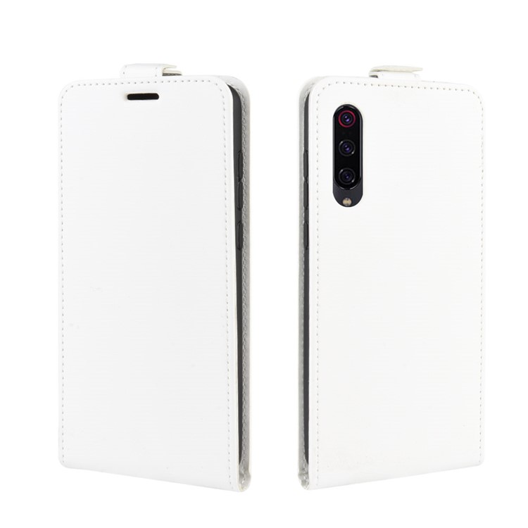 Crazy Horse Vertical Flip Leather Phone Casing with Card Holder for Xiaomi Mi 9 Pro 5G / Mi 9 Pro - White-2