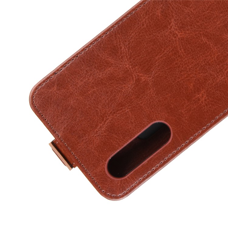 Crazy Horse Vertical Flip Leather Phone Casing with Card Holder for Xiaomi Mi 9 Pro 5G / Mi 9 Pro - Brown-5