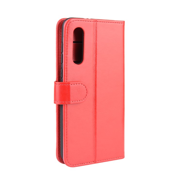 Crazy Horse Leather Wallet Case for Xiaomi Mi 9 Pro / Mi 9 Pro 5G - Red-4