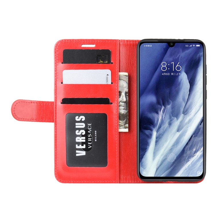 Crazy Horse Leather Wallet Case for Xiaomi Mi 9 Pro / Mi 9 Pro 5G - Red-7