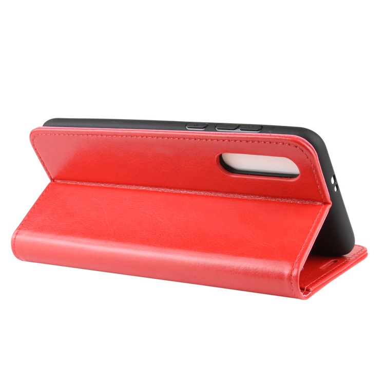 Crazy Horse Leather Wallet Case for Xiaomi Mi 9 Pro / Mi 9 Pro 5G - Red-8