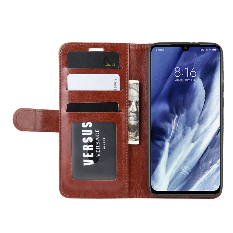 Crazy Horse Leather Wallet Case for Xiaomi Mi 9 Pro / Mi 9 Pro 5G - Brown-7