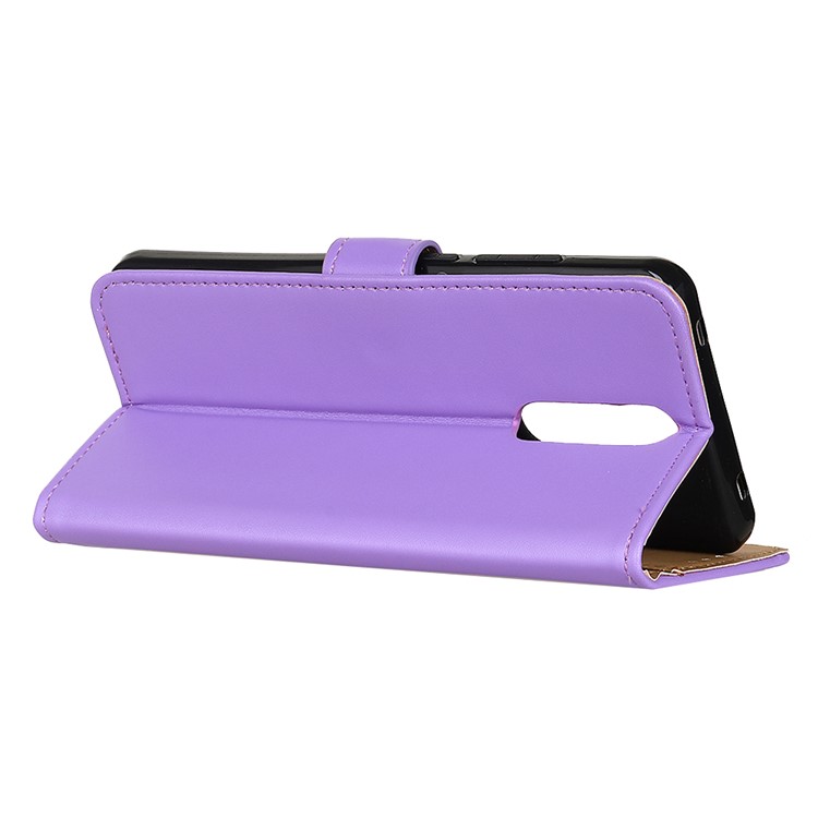 Wallet Leather Stand Phone Shell Case for Xiaomi Redmi 8 - Purple-9