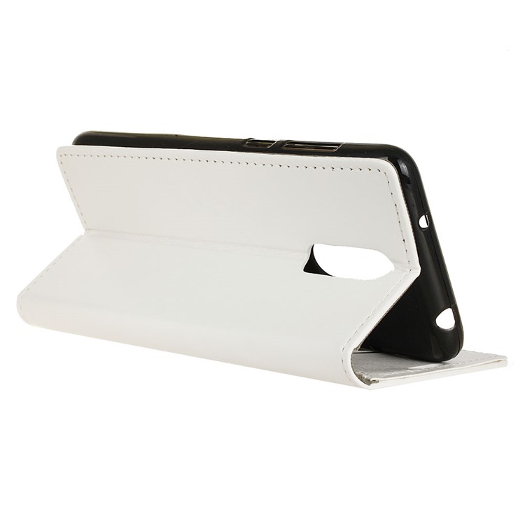 Leather Stand Wallet Shell Protective Phone Case for Xiaomi Redmi 8 - White-11