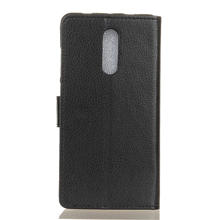 Litchi Texture Surface Wallet Stand Leather Cell Phone Covering for Xiaomi Redmi 8 - Black-10