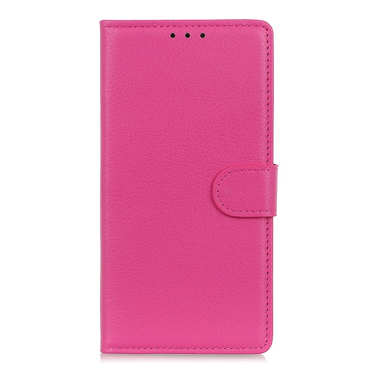 Litchi Texture Surface Wallet Soporte De Cuero Celular CUBIERANTE PARA XIAOMI REDMI 8 - Rosa-2