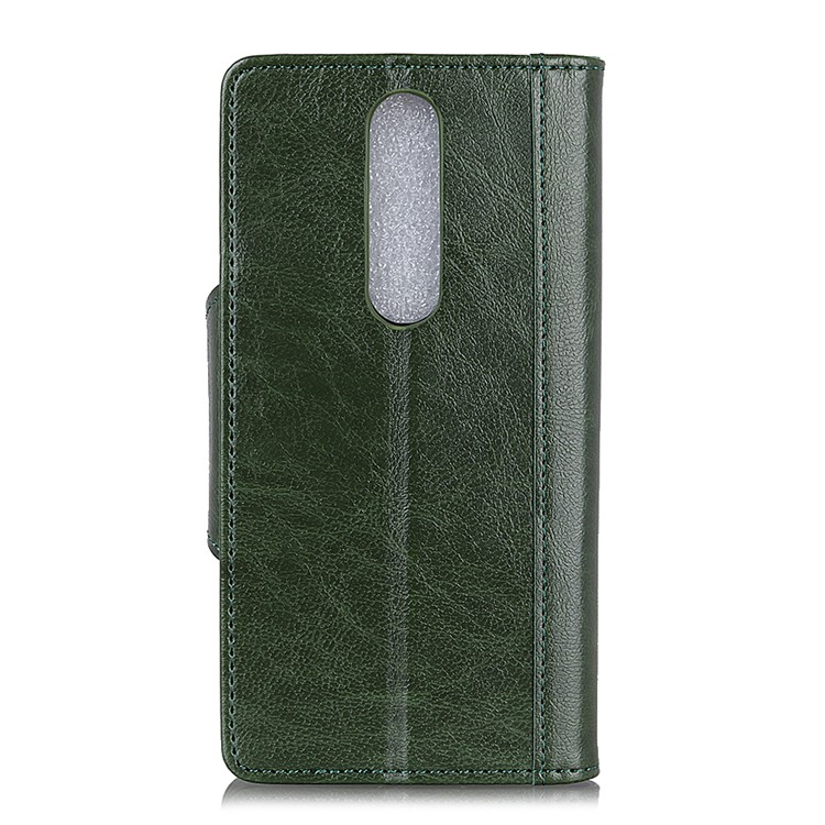 Cowhide Texture Wallet Stand PU Leather Phone Case for Xiaomi Redmi 8 - Green-10