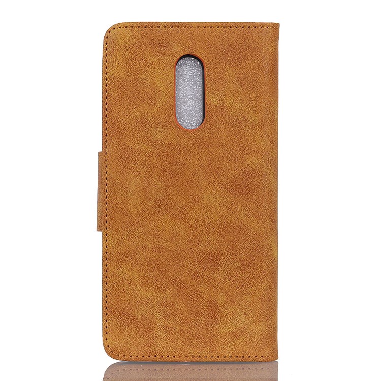 Vintage Style PU Leather Wallet Case for Xiaomi Redmi 8 - Brown-10