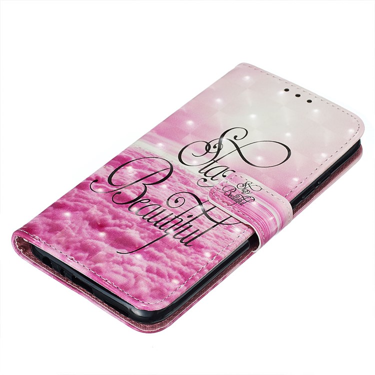 Pattern Printing PU Leather Wallet Case with Strap for Xiaomi Redmi Note 8 - Stay Beautiful-5
