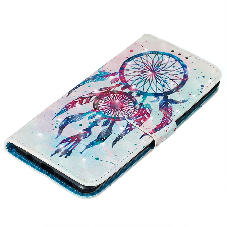Pattern Printing PU Leather Wallet Phone Case with Strap for Xiaomi Redmi Note 8 Pro - Dream Catcher-4