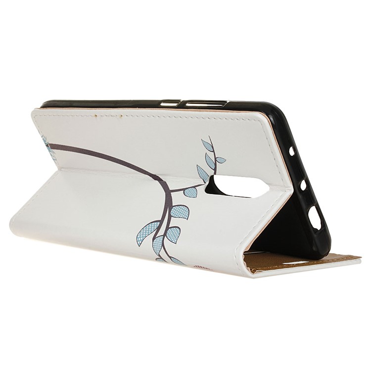 Printing Leather Wallet Shell Case for Xiaomi Redmi 8 - Two Owls-3