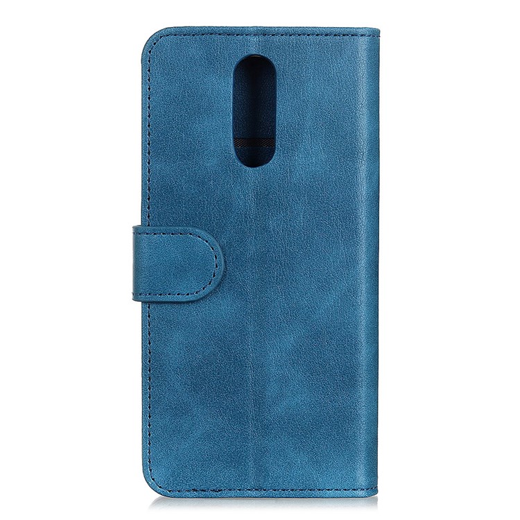 Support Portefeuille De Couverture Cellulaire De Téléphone En Cuir Pour Xiaomi Redmi 8 - Bleu-3
