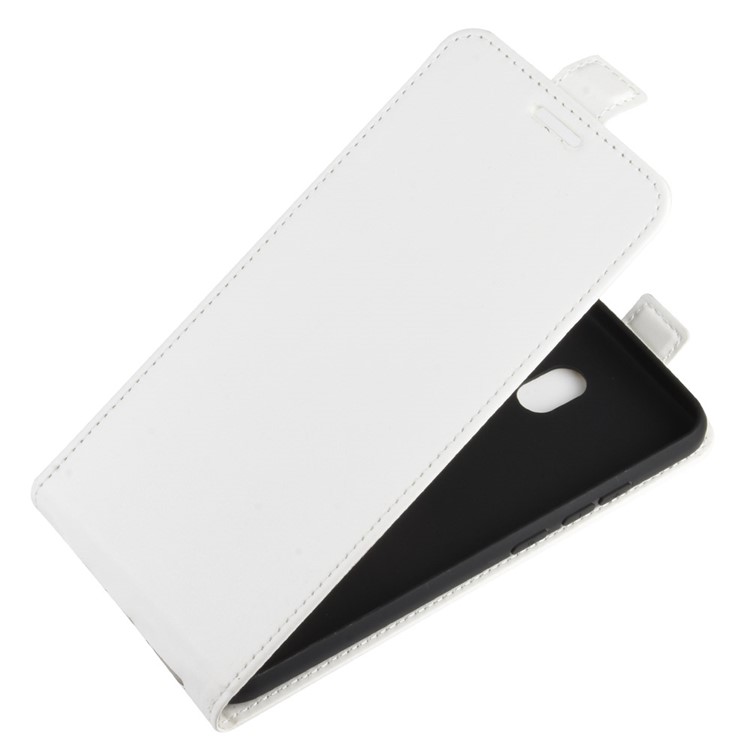 Crazy Horse Vertical Flip Leather Phone Cover with Card Slot for Xiaomi Redmi 8A - White-3