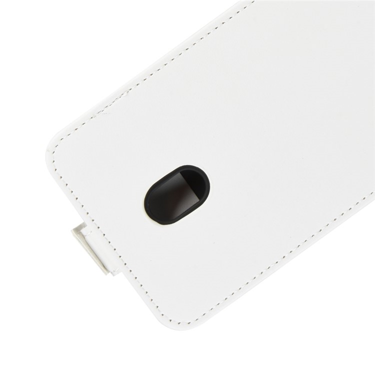 Crazy Horse Vertical Flip Leather Phone Cover with Card Slot for Xiaomi Redmi 8A - White-4
