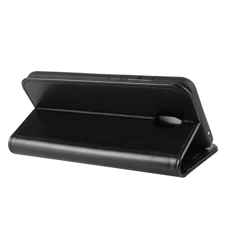 Crazy Horse Wallet Leather Stand Case for Xiaomi Redmi 8A - Black-8